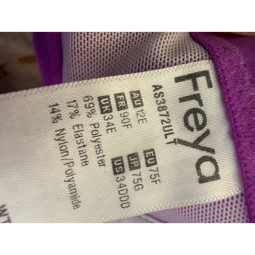 Freya Sundance Ultraviolet Padded Halter Bikini Top Purple AS3872ULT 34DDD 34E - Picture 5 of 7